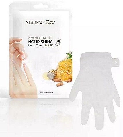 Маска для рук - Sunew Med+ Hand Mask With Sweet Almond Oil And Royal Jelly — фото N1