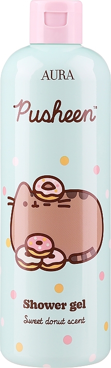 Гель для душа с ароматом сладкого пончика - Aura Cosmetics Pusheen Shower Gel Sweet Donut Scent — фото N1