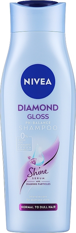 Шампунь "Ослепительный Бриллиант" с кератином - NIVEA Hair Care Diamond Gloss Shampoo — фото N5