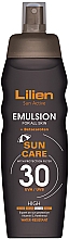 Парфумерія, косметика Сонцезахисна емульсія для тіла  - Lilien Sun Active Emulsion SPF 30