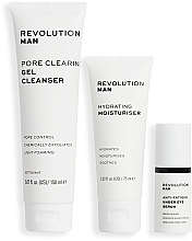 Набір - Revolution Man Ultimate Skincare Essentials (f/gel/150 ml + f/cr/75 ml + eye/ser/15 ml) — фото N3