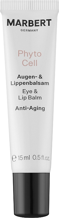 Бальзам для шкіри навколо очей та губ - Marbert PhytoCell Anti-Aging Eye & Lip Balm — фото N1