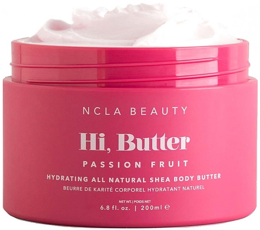 Батер для тіла "Маракуя" - NCLA Beauty Hi, Butter Passion Fruit Hydrating All Natural Shea Body Butter — фото N1