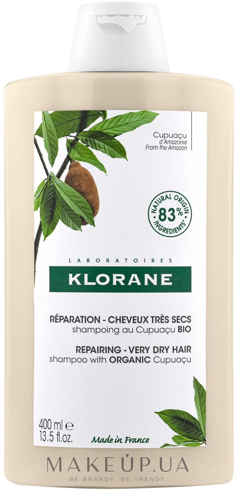 Шампунь для волосся - Klorane Cupuacu Nourishing & Repairing Shampoo — фото 400ml