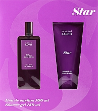 Духи, Парфюмерия, косметика Saphir Parfums Star - Набор (edp/100ml + sh/gel/150ml)