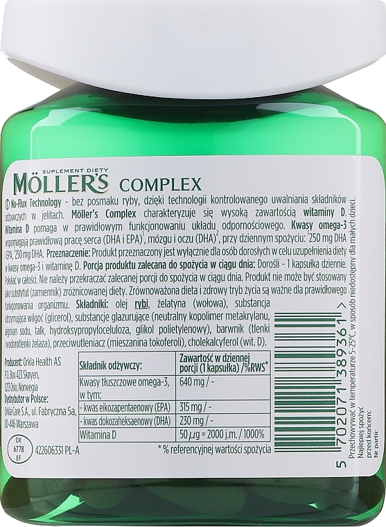 Пищевая добавка "Complex Omega-3 + D3" - Mollers — фото N2