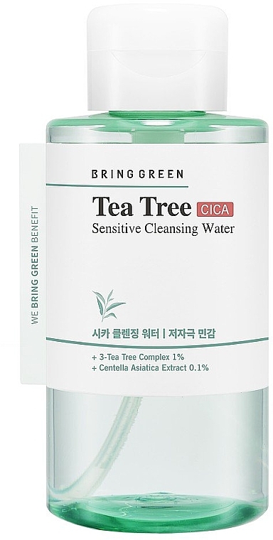 Очищающая вода для чувствительной кожи - Bring Green Tea Tree Cica Sensitive Cleansing Water — фото N1