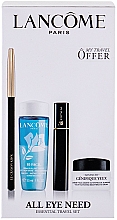 Духи, Парфюмерия, косметика Набор - Lancome All Eye Need Set (Mascara/2ml + makeup/remover/30ml + eye/cr/5ml + pencil/1.14g)