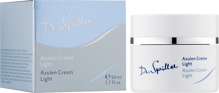 Легкий заспокійливий крем з азуленом для чутливої шкіри - Dr. Spiller Azulen Cream Light — фото N2