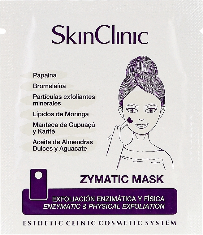 Маска для лица - SkinClinic Zymatic Mask (пробник) — фото N1