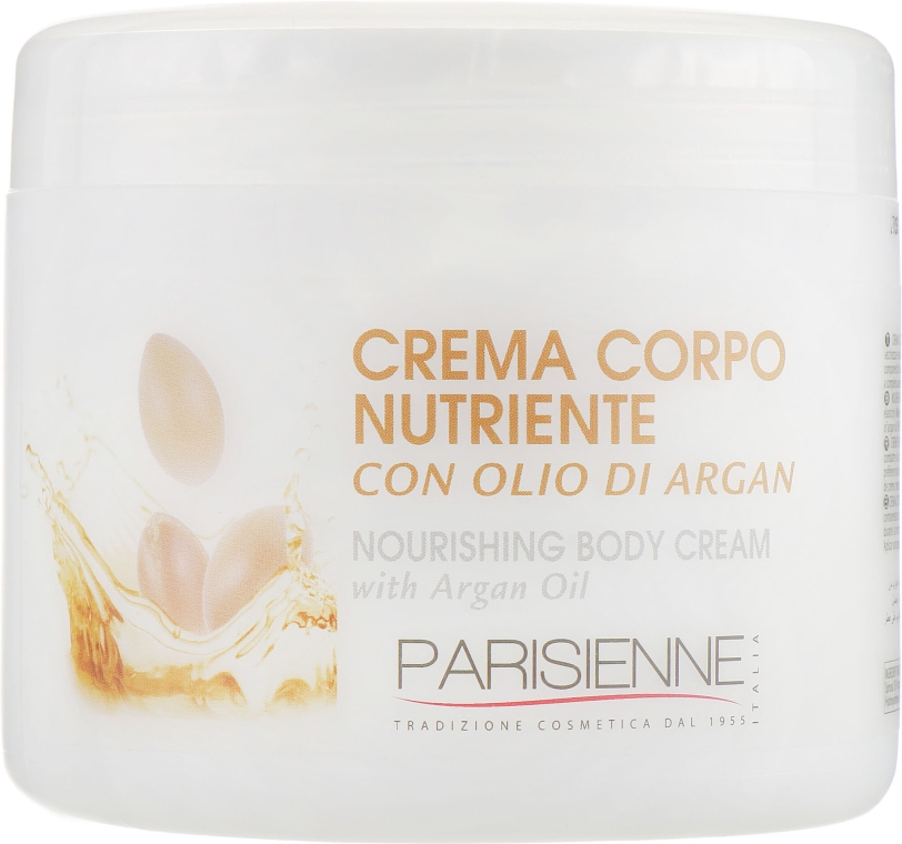 Живильний крем для тіла з арганієвою олією - Parisienne Italia Body Cream Nourishing