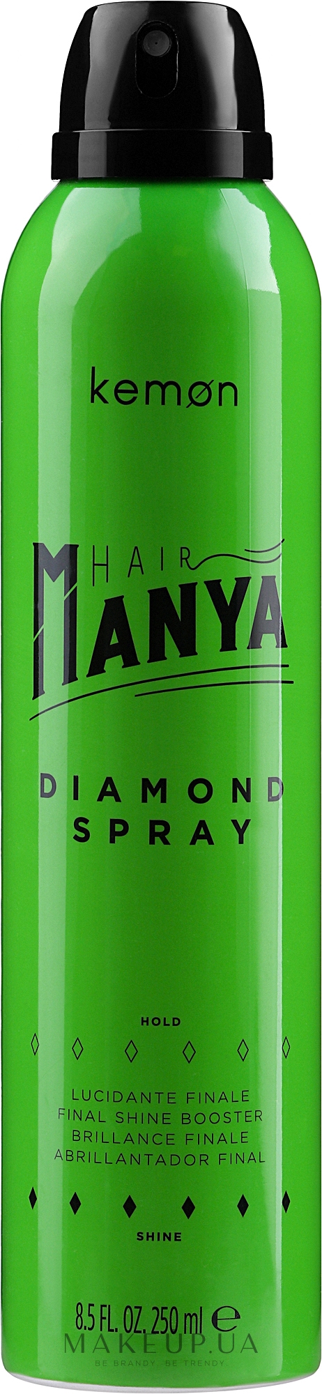 Спрей для придания блеска волосам - Kemon Hair Manya Diamond Spray — фото 250ml