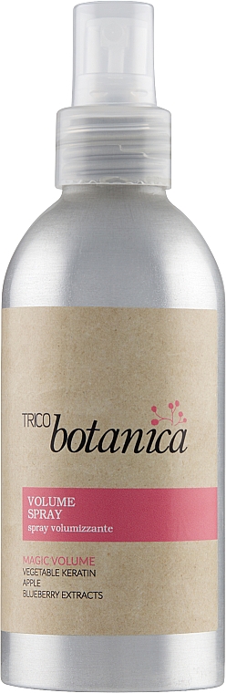 Спрей для об'єму волосся з рослинним кератином і екстрактами яблука й чорниці - Trico Botanica Volume Spray — фото N1