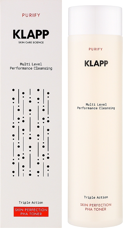 Тонік з РНА для всіх типів шкіри - Klapp Multi Level Performance Purify Skin Perfection PHA Toner — фото N2