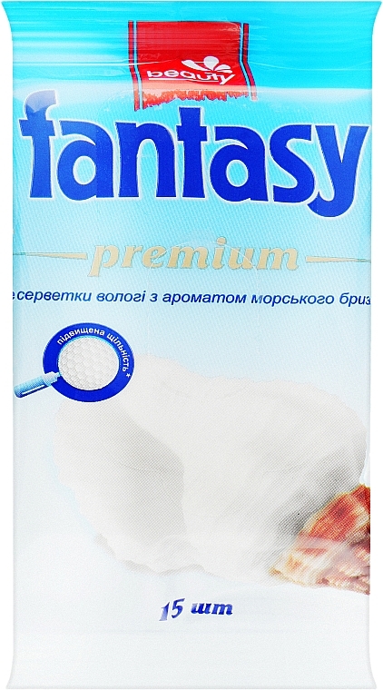 Влажные салфетки с ароматом морского бриза - Fantasy Beauty Premium — фото N1