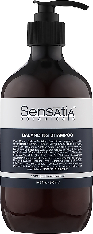 Шампунь для волос "Баланс" - Sensatia Botanicals Balancing Shampoo — фото N1