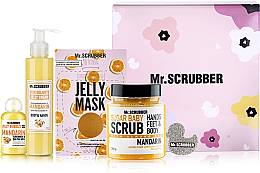 Духи, Парфюмерия, косметика УЦЕНКА Набор - Mr.Scrubber Orange Care (b/scr/300g + b/cr/150ml + f/mask/60ml + sh/gel/50ml) *