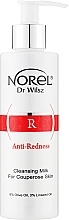 Парфумерія, косметика Очищувальне молочко для куперозної шкіри обличчя - Norel Anti-Redness Cleansing Milk For Couperose Skin