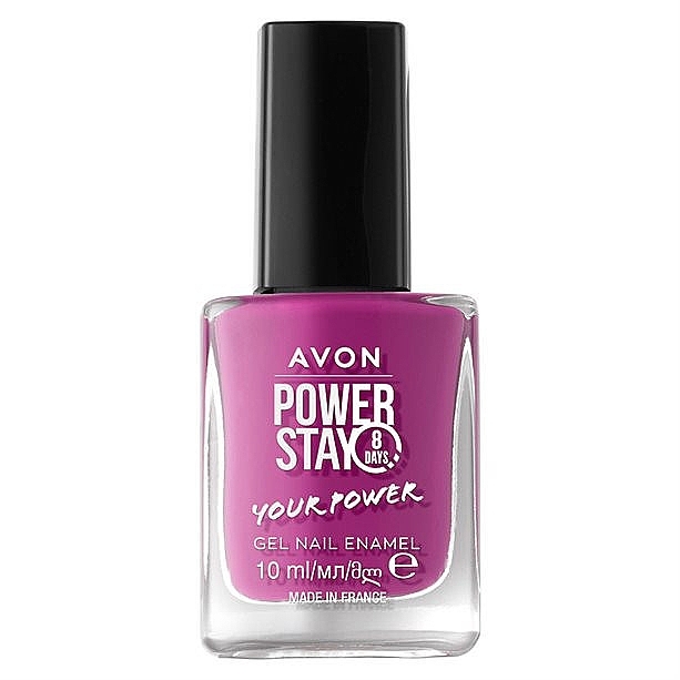 Лак для нігтів з гелевою формулою - Avon Power Stay 8 Days Your Power Gel Nail Enamel — фото N1