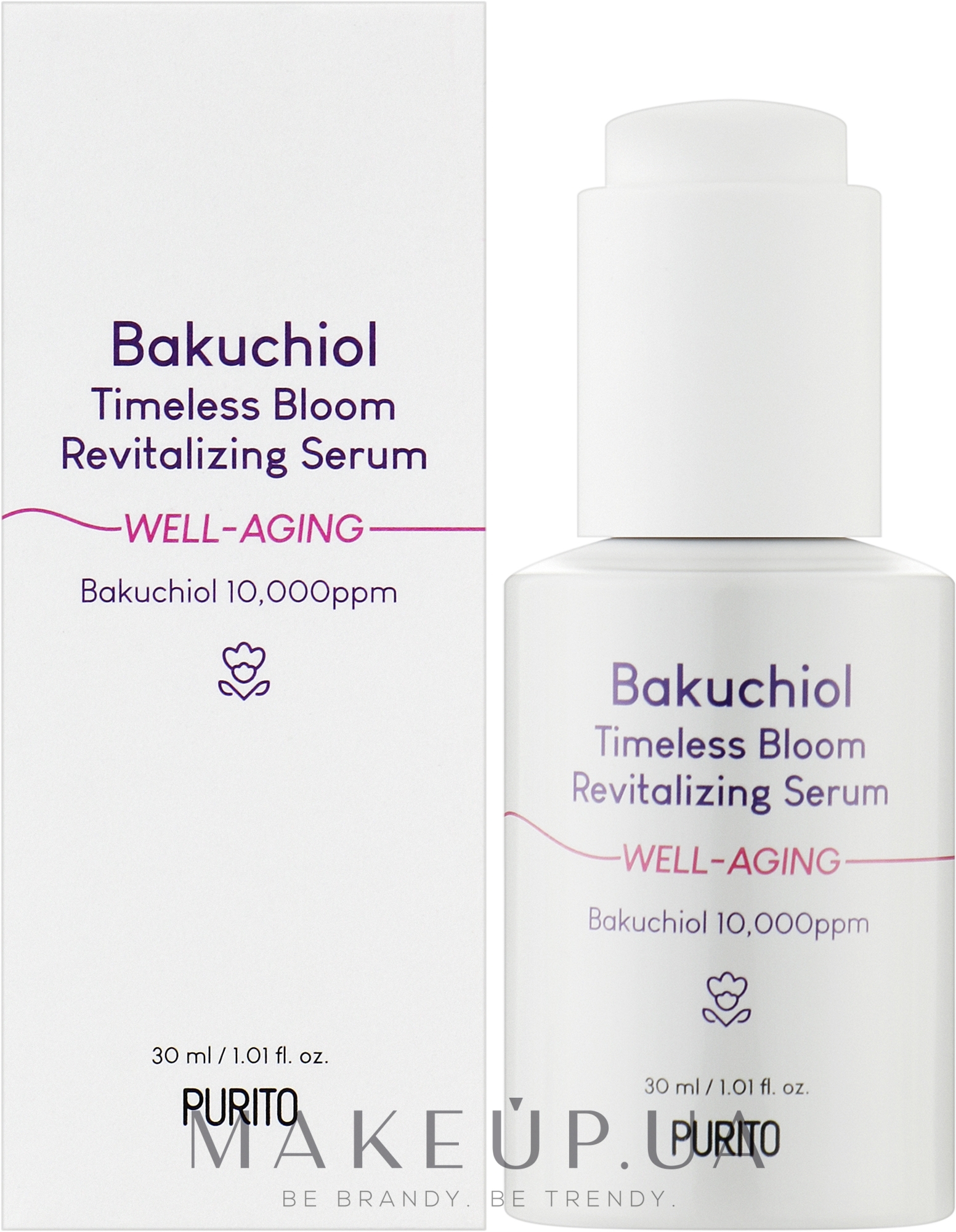 Сыворотка для лица - Purito Bakuchiol Timeless Bloom Revitalizing Serum — фото 30ml