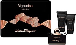 Парфумерія, косметика Salvatore Ferragamo Signorina Misteriosa - Набір (edp/50ml + b/lot/50ml + sh/gel/50ml)