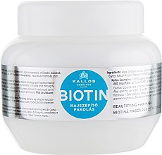 Маска для волос с биотином - Kallos Cosmetics Biotin Beautifying Mask — фото N1