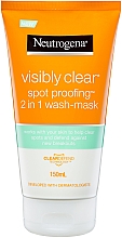 Духи, Парфюмерия, косметика Очищающая маска для лица 2в1 - Neutrogena Visibly Clear Spot Proofing 2-in-1 Wash-Mask