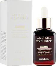 Парфумерія, косметика Нічна сироватка - Secret Key Multi Cell Night Repair Ampoule *