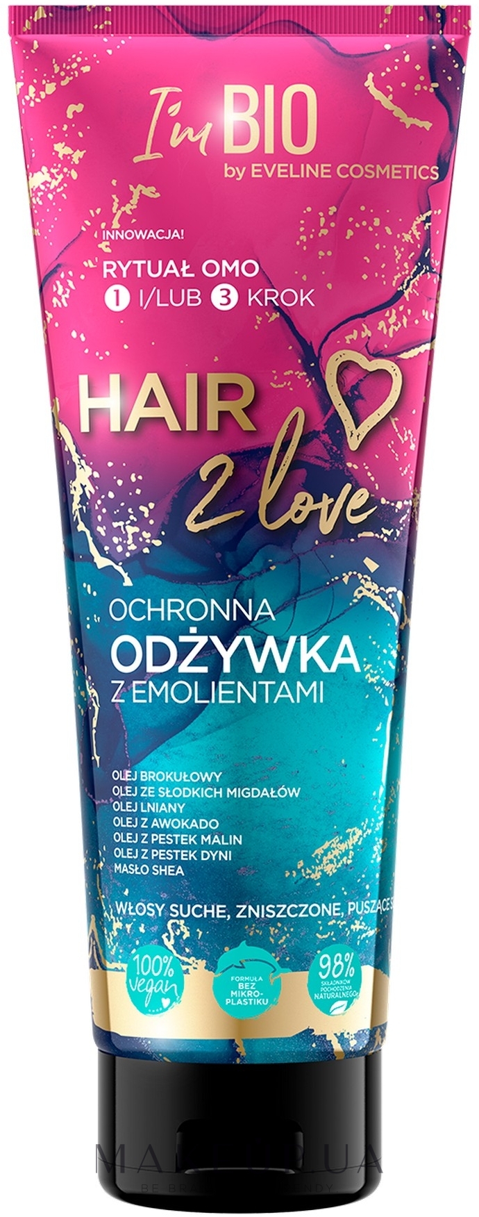 Бальзам для волосся, захисний - Eveline Cosmetics Hair 2 Love — фото 250ml