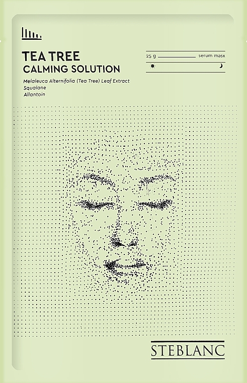 Тканинна маска-сироватка для обличчя "Заспокійлива" - Steblanc Tea Tree Calming Solution — фото N1