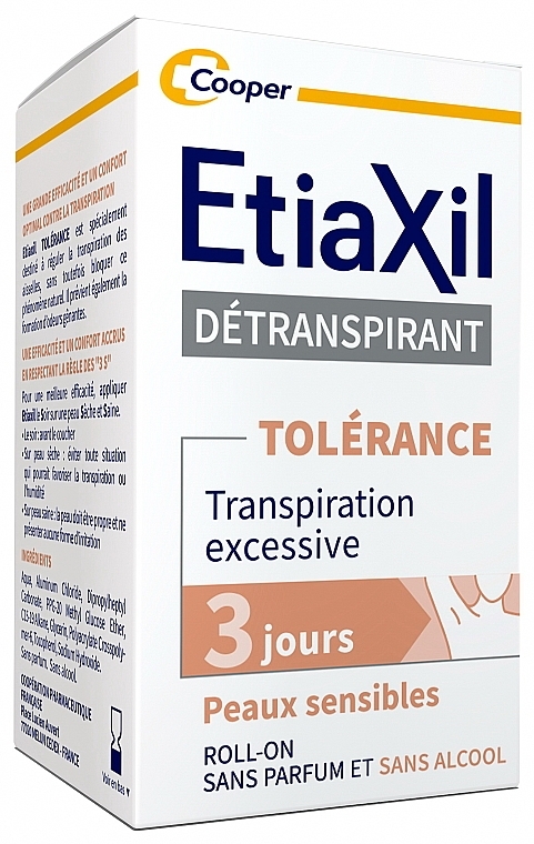 Антиперспирант для чувствительной кожи - Etiaxil Antiperspirant Tolerance Sensitive Skin Roll-On — фото N2