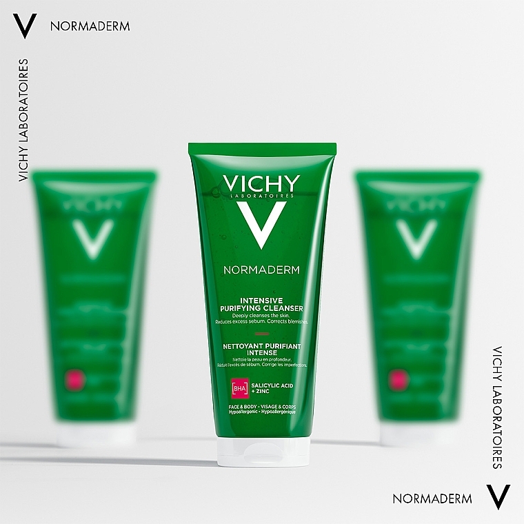 Гель для глубокого очищения жирной, склонной к недостаткам кожи лица и тела - Vichy Normaderm Intensive Purifying Cleanser — фото N8