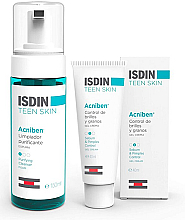 Духи, Парфюмерия, косметика Набор - Isdin Teen Skin Acniben (f/gel/150ml + f/cream/40ml)