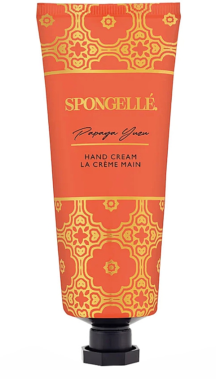 Зволожувальний крем для рук - Spongelle Papaya Yuzu Hand Cream — фото N2