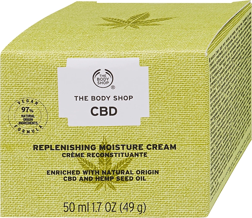 Увлажняющий крем для лица - The Body Shop CBD Replenishing Moisture Cream — фото N2