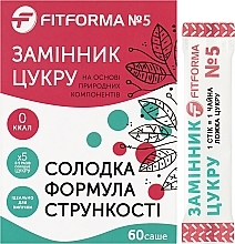 Заменитель сахара "ФитФорма №5", саше - FitForma — фото N2