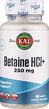 Харчова добавка "Бетаїну гідрохлорид" - Kal Betaine HCl Plus 250 mg — фото N1