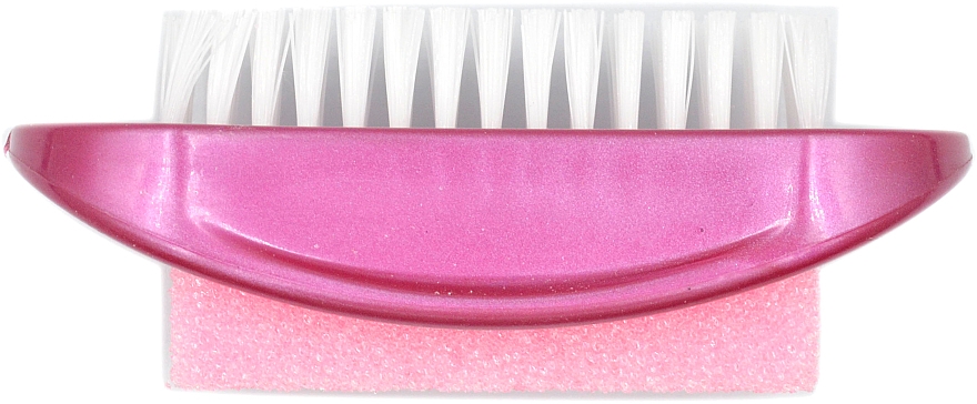 Пемза натуральная косметическая со щеточкой PF-06, розовая - Beauty LUXURY
