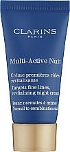 Духи, Парфюмерия, косметика Ночной крем - Clarins Multi-Active Nuit Targets Fine Lines, Revitalizing Night Cream Normal to Dry Skin (мини)