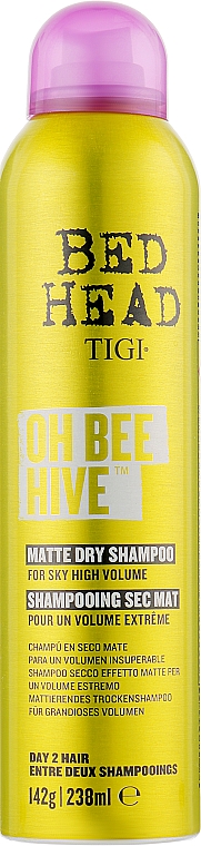 Сухий шампунь - Tigi Bed Head Oh Bee Hive Matte Dry Shampoo — фото N1