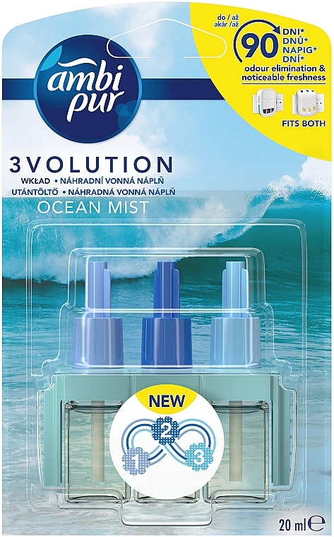 Заправка для електричного дифузора "Океанський туман" - Ambi Pur Electric Air Freshener Ocean Mist Refill — фото N1