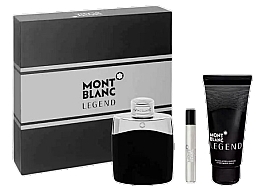 Духи, Парфюмерия, косметика Montblanc Legend - Набор (edt/100ml + edt/7.5ml + sh/gel/100ml)