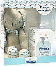 Духи, Парфюмерия, косметика Набор (edt 50 ml + Rabbit Teddy Blue) - Klorane Bebe Fragrant Water For Baby