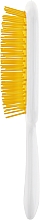 Расческа для волос, белая с желтым - Janeke Superbrush The Original White Yellow — фото N2