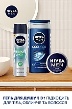 Набор мужской - NIVEA MEN Fresh Kick 2024 (sh/gel/250ml + deo/150ml + cr/75ml) — фото N4