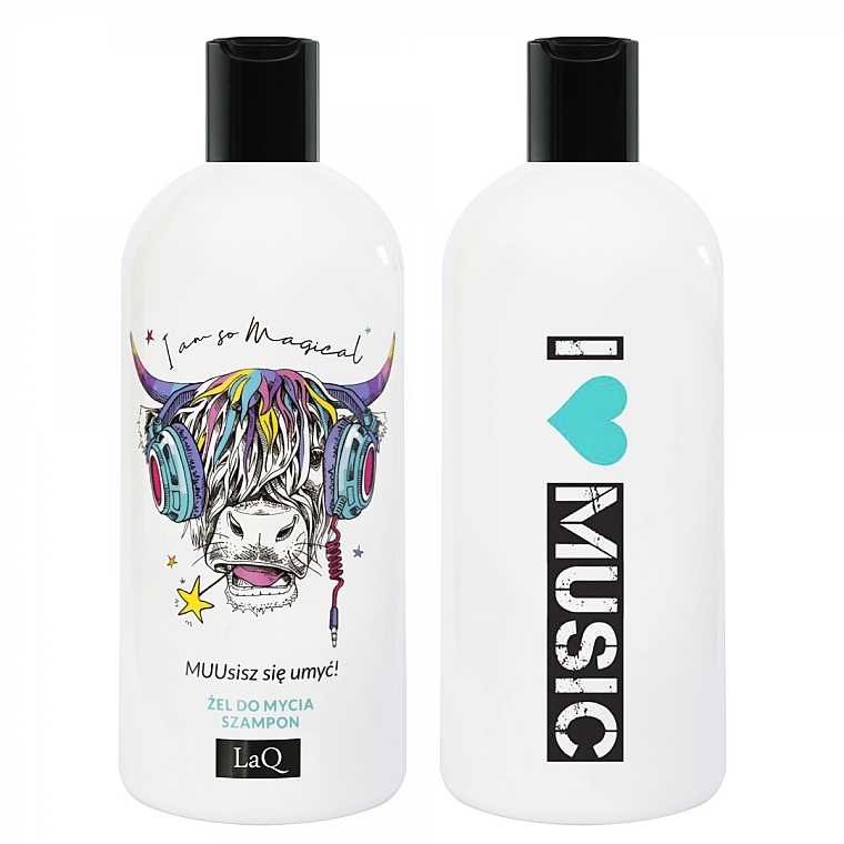 Шампунь и гель для душа "Корова" - LaQ Washing Gel And Hair Shampoo 2 In 1 Cow — фото N1