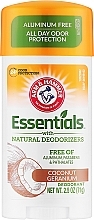 Прозорий дезодорант без металів - Arm&Hammer Essentials Deodorant Natural Deodorizers Coconut Geranium — фото N1