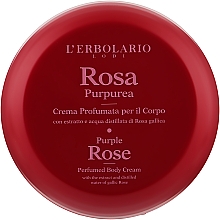 Ароматизований крем для тіла «Пурпурова троянда» - L'Erbolario Purple Rose Perfumed Body Cream — фото N1