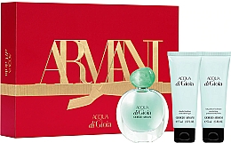 Духи, Парфюмерия, косметика Giorgio Armani Acqua di Gioia - Набор (edp/50ml + b/lot/75ml + sh/gel/75ml)