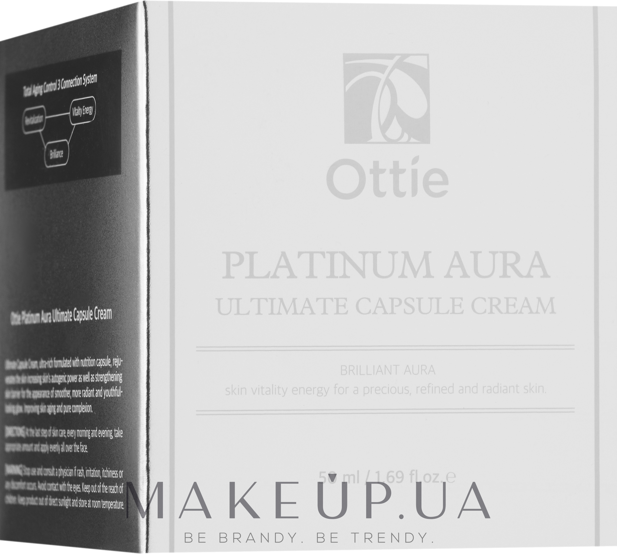 Крем для лица с платиной - Ottie Platinum Aura Ultimate Capsule Cream  — фото 50ml